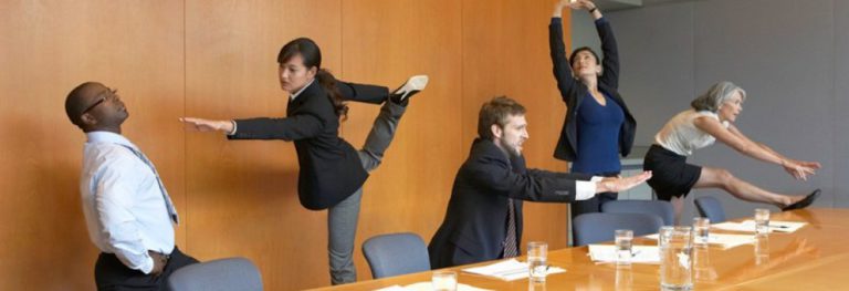 Conference Room Stretching